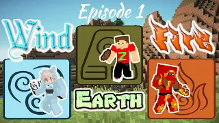 EARTH, WIND, & FIRE | Avatar Modded Minecraft | Episode 1