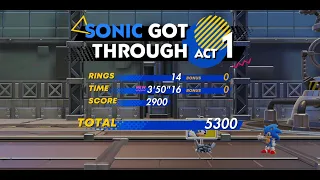Sonic Superstars Egg Fortress Act 1 Speedrun as Sonic (3:50.16)