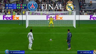 PSG vs Real Madrid - Penaltis | Final Champions League 23/24 | Mbappe vs Vinicius | FIFA 23 Gameplay