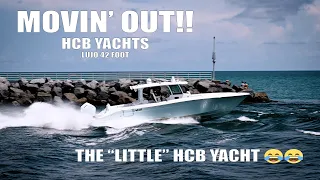 HCB Yachts - Lujo 42 foot - MOVIN'!! -  JUPITER INLET #jupiterinlet #hcb #srotagphoto