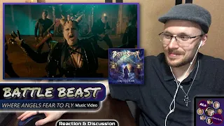 Reaction to...BATTLE BEAST: WHERE ANGELS FEAR TO FLY (Music Video) (With Lyrics)