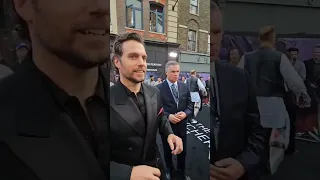 Actor Henry Cavill in London England at the Witcher Premiere 06/28/2023. Henry looks handsome.