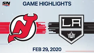 NHL Highlights | Devils vs. Kings - Feb. 29, 2020