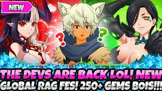 *THE DEVS ARE BACK LOOOOOL* GLOBAL RAGNAROK FESTIVAL! 250+ FREE GEMS, RELICS & MORE (7DS Grand Cross