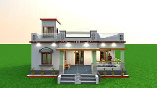 गाँव में 3 कमरों वाला घर का नक्शा  , 3 Bedroom Village House Plan , 1200 sqft house design