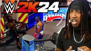 WWE 2K24 MyRISE #13 - RIEA RIPLEY PUT ME IN AN AMBULANCE MATCH vs REY MYSTERIO!