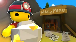 I Tried to STEAL OB's Money & Searching for Secrets in the Mine! (Wobbly Life Pet Update)