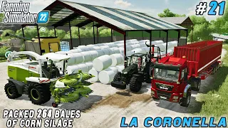 Completed baling 1.5 million liters of silage corn | La Coronella Farm | FS 22 | Timelapse #21