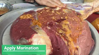 Roasting Big Beef Thigh/Raan in a Tandoor Fast