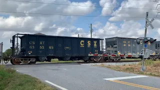 Heavy Phosphate Train Shines The Rails, Train Knocks Down Signal & Amtrak Chase With New Locomotives