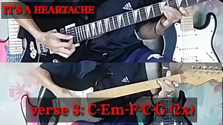 IT'S A HEARTACHE (guitar instrumental with chords)