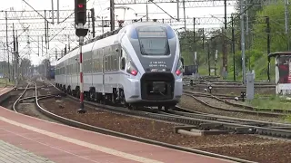 Pociąg IC2520 "Rejewski" odjeżdża ze stacji Bydgoszcz Wschód 28.04.2024