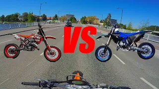 KTM EXC vs Yamaha YZ || Keulasuorien Kunkut Vertailussa! (ReUp)