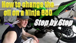StreetMotoZ - How to Change the Oil on a 2023 Kawasaki Ninja 650 Motorcycle