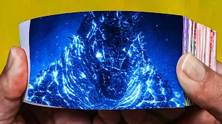 Burning Godzilla with Blue Nuclear Flip Book | Godzilla: King of the Monsters Flipbook