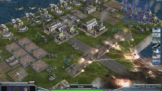 USA Air Force - Command & Conquer Generals Zero Hour - 1 vs 5 HARD Gameplay