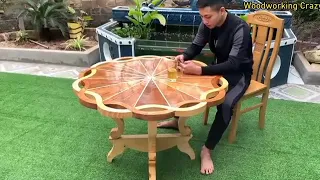 Video tutorial to build a table with amazing curves will make you satisfied skillfull woodworking