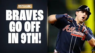 Braves GO OFF for 4 runs in 9th, breaking 1-1 tie! Austin Riley and Ozzie Albies with huge HRs!