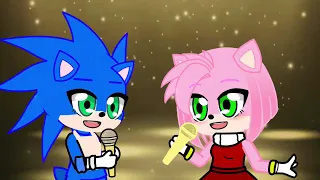 Sonic and Amy sing Heart Attack 💕/ gacha Sonic and Amy