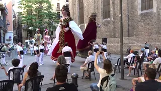 Ballada dels Gegants de Sitges (I) a les Festes Quinquennals dels Gegants del Pi 2021