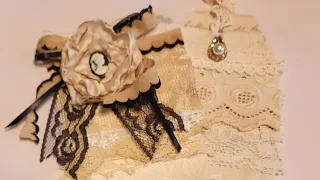 Beautiful lace covered tags!