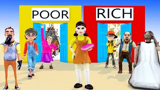 Scary Teacher 3D vs Squid Game Rich & Poor 5 Times Challenge Does Miss T Deserve To Win?1vs2vs3