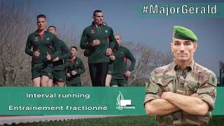 Entrainement fractionné avec le major Gerald / Interval running with major Gérald