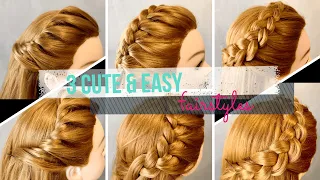 Eid Special | 3 Easy Hairstyles | Trending Hairstyles | Cute Hairstyles | Hairdo | Style with Sam