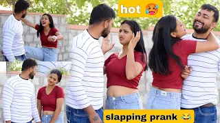 slapping prank पड़ा भारी | prank on my girlfriend 😱🤣| gone romantic 😍 ||  @veersamratvlog