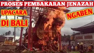 Proses pembakaran jenazah di Bali (Ngaben)