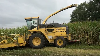 Mais hakselen aan de Kolenmieten van begin to eind met New Holland en John Deere (2020)