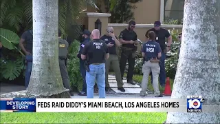 Feds raid Diddy's Miami Beach, LA homes