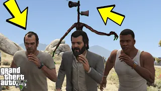 GTA V PC Siren Head Kills Franklin Michael And Trevor (Editor Rockstar Movie Cinematic Short Film)