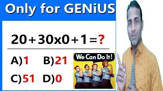 How to Solve  20+30x0+1= answer key Viral Maths Puzzles