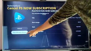 How to Cancel or Turn Off Auto Renewal PS NOW PlayStation Now Subscription in PS5 Console?