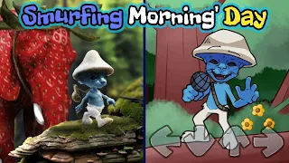 FNF: Smurfing Morning' Day // Original VS Cartoon version [Botplay] █ Friday Night Funkin' █