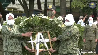 Wreath-laying ceremony to to commemorate the Fallen Marawi Heroes