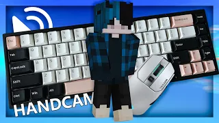 Custom Keyboard + Mouse ASMR Sounds (Handcam) | Hypixel Bedwars