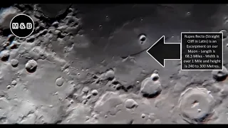 This Fault Line on Our Moon is 68 Miles Long - 4K