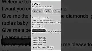 Vegas lyrics #trending #lyrics #tiktok #viral