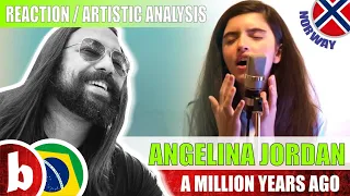 ANGELINA JORDAN! A Million Years Ago - Reacion Reação & Artistic Analysis (SUBS)