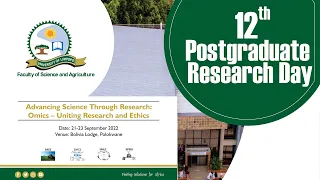 Faculty of Science and Agriculture 12th Postgraduate Research Day - Day 2 #ULEvents2022