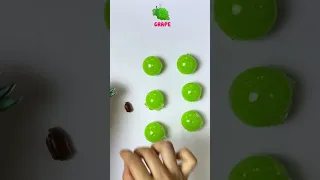 DIY Green Grape Nano Tape Bubbles - 샤인머스캣(청포도)🍇테이프공 만들기 #shorts