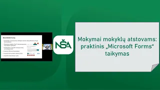 Mokymai mokyklų atstovams: praktinis „Microsoft Forms“ taikymas