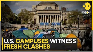 US campus clashes: Hundreds arrested at UCLA & other schools, police break into protest encampments