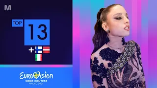 Eurovision 2024 • Top 13 | NEW 🇫🇮🇱🇻🇮🇹 (+comments)