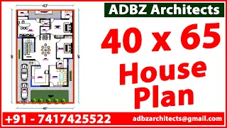 40 x 65  House Plan | 2BHK set | House Plan | ADBZ Architects