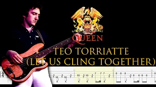 Queen - Teo Torriatte (Let Us Cling Together) (Bass Line + Tabs + Notation) By John Deacon