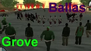 GTA San Andreas - Grove vs Ballas