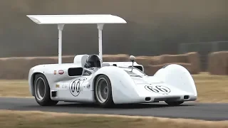 Chaparral 2E Continuation Series in action w/ Great Chevy V8 Sound!